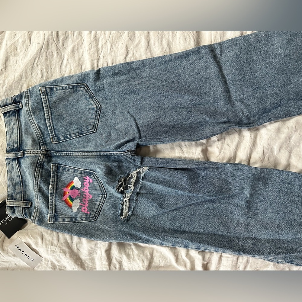 Pacsun Playboy Jeans Rip In Back
